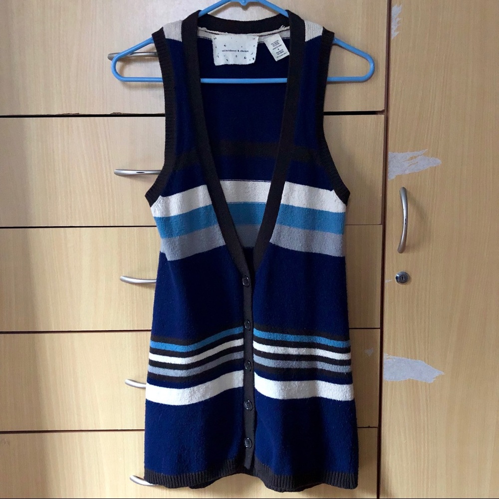 UO/Anthro Coincidence & Chance long sweater vest S